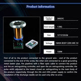 Solid State Tesla Coil Artificial Lightning Arc Plasma Music Loudspeaker with US-Plug - cubertime