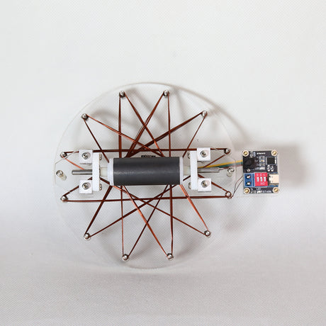 Star Coil Brushless Motor Model, Hall Sensor Motor STEM Demonstration Kit, Powered Desktop Display, Transparent Acrylic Engineering Model, Science Education & Tech Desk Decor  - cubertime