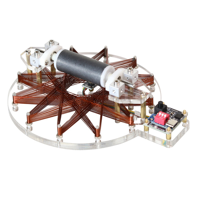 Star Coil Brushless Motor Model, Hall Sensor Motor STEM Demonstration Kit, Powered Desktop Display, Transparent Acrylic Engineering Model, Science Education & Tech Desk Decor  - cubertime