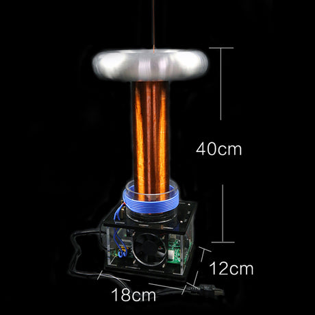Stark Large Tesla Coil Inductive Arc Music Tesla Coil Experimental Toy High-tech Toy - cubertime