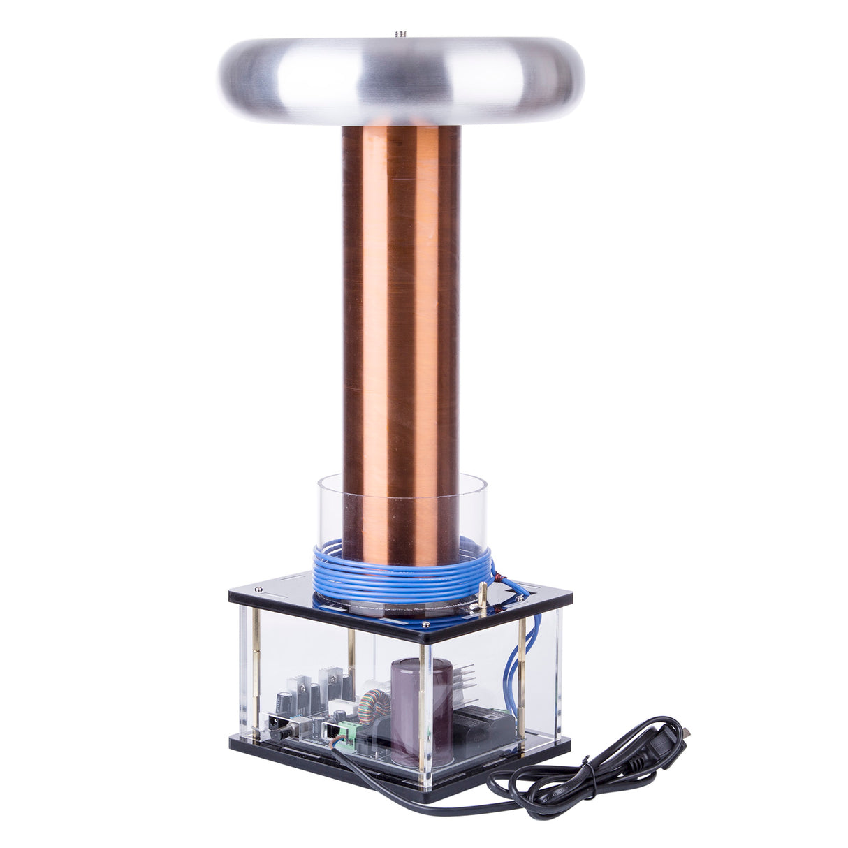 Stark Large Tesla Coil Inductive Arc Music Tesla Coil Experimental Toy High-tech Toy - cubertime