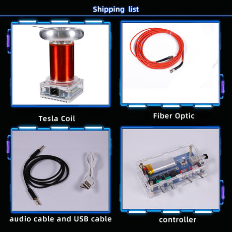 Stark SSTC Music Tesla Coil Integrated Arc Extinguishine Tesla Teaching Model High-tech Toy