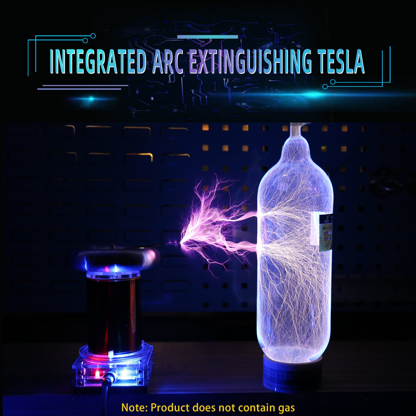 Stark SSTC Music Tesla Coil Integrated Arc Extinguishine Tesla Teaching Model High-tech Toy - cubertime
