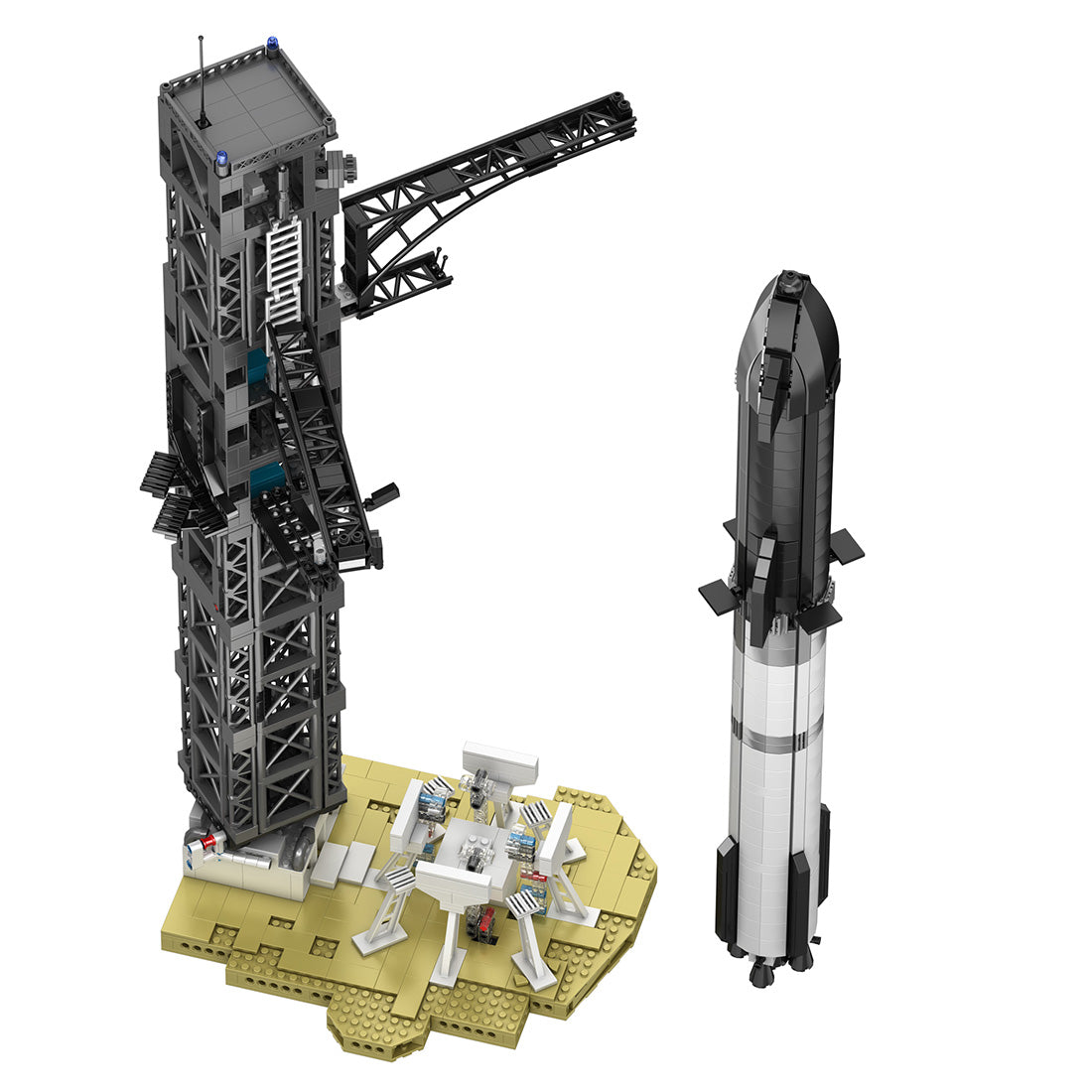 Starship Rocket Building Blocks Set (1763PCS) - cubertime