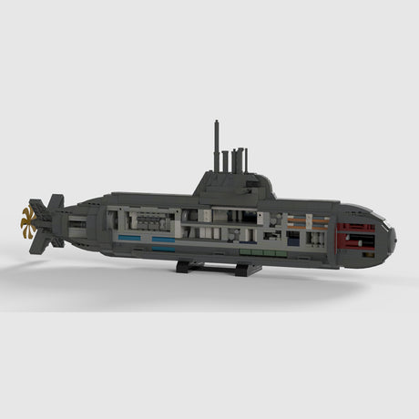 U212A 1/100 Scale Submarine Assembly Toy Building Blocks Set (1605PCS) - cubertime