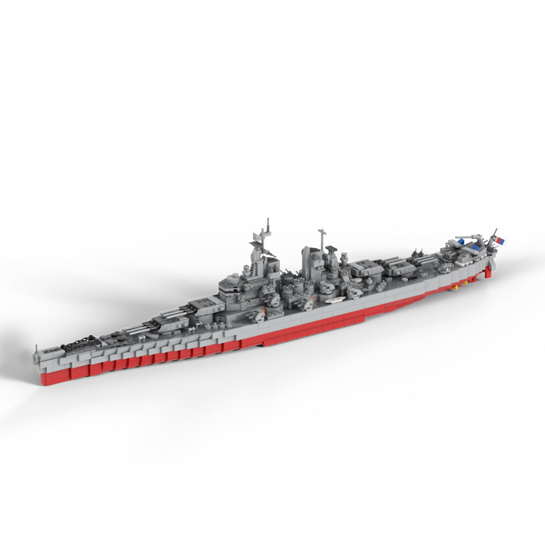 US Navy Super-Battleship Military Ship Building Blocks Set（2087PCS）- cubertime
