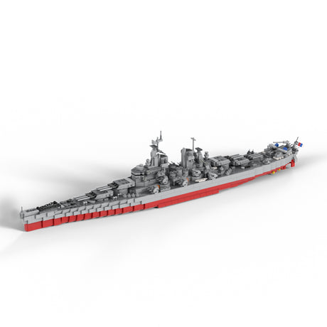 US Navy Super-Battleship Military Ship Building Blocks Set（2087PCS）- cubertime