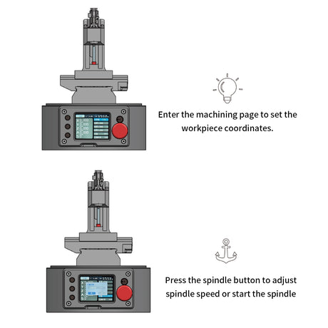 Ultra Mini Desktop CNC Machine Model with G-Code Control
