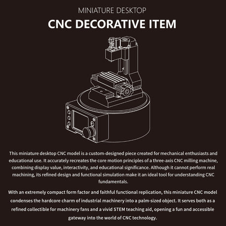 Ultra Mini Desktop CNC Machine Model with G-Code Control