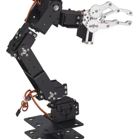 Upgraded 6DOF Robotic Arm Kit Multi Axis Mechanical Manipulator with Actuator Control DIY Assembly Kit for STEM Education Robotics Projects (Unassembled) - CUBERTIME