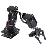 Upgraded 6DOF Robotic Arm Kit Multi Axis Mechanical Manipulator with Actuator Control DIY Assembly Kit for STEM Education Robotics Projects (Unassembled) - CUBERTIME