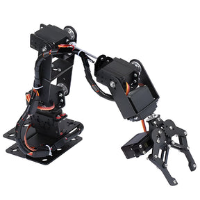 Upgraded 6DOF Robotic Arm Kit Multi Axis Mechanical Manipulator with Actuator Control DIY Assembly Kit for STEM Education Robotics Projects (Unassembled) - CUBERTIME