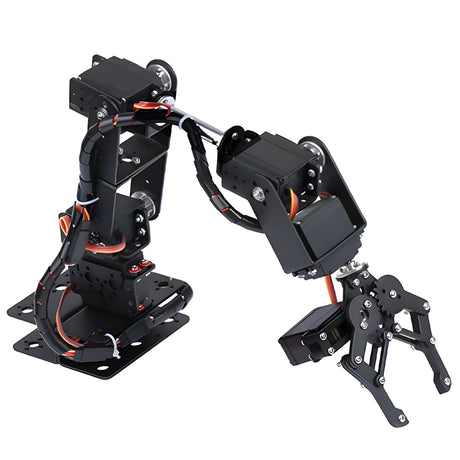 Upgraded 6DOF Robotic Arm Kit Multi Axis Mechanical Manipulator with Actuator Control DIY Assembly Kit for STEM Education Robotics Projects (Unassembled) - CUBERTIME