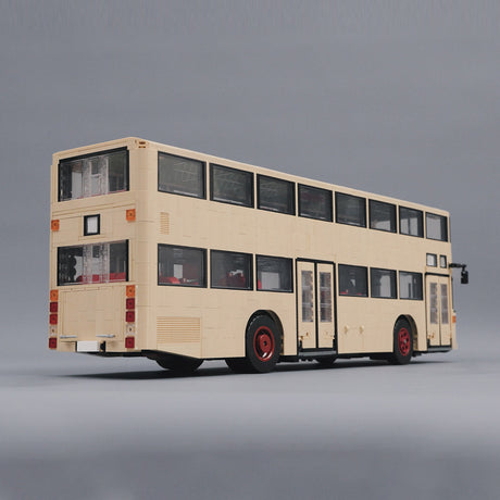 Vintage City Transit Building Block Model, Classic European City Bus Model, Berlin Bus Building Blocks Set(3953PCS) - cubertime