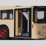 Vintage City Transit Building Block Model, Classic European City Bus Model, Berlin Bus Building Blocks Set(3953PCS) - cubertime