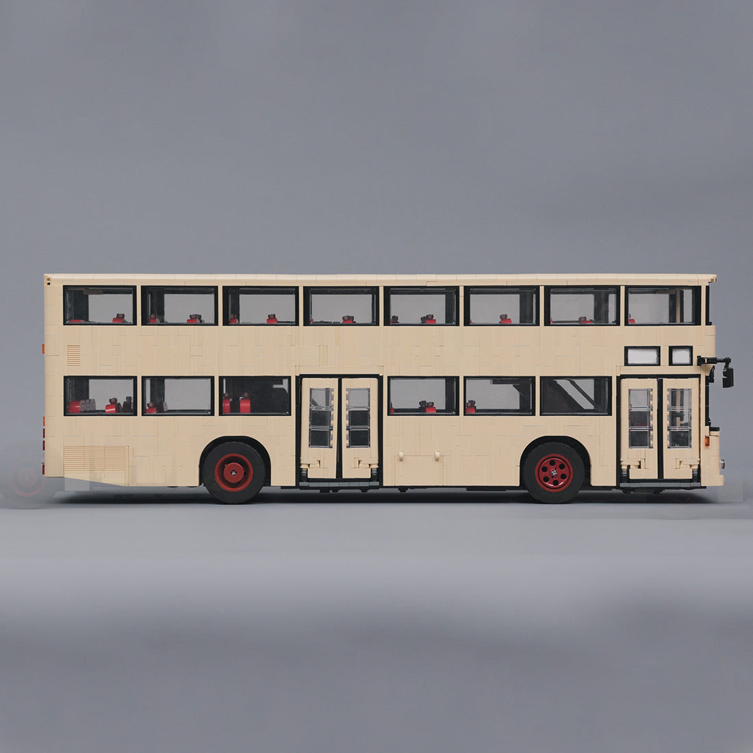 Vintage City Transit Building Block Model, Classic European City Bus Model, Berlin Bus Building Blocks Set(3953PCS) - cubertime