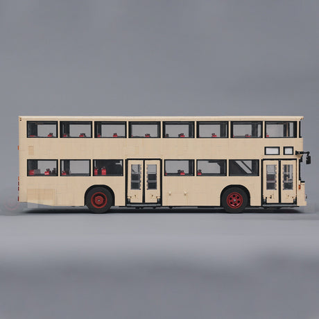 Vintage City Transit Building Block Model, Classic European City Bus Model, Berlin Bus Building Blocks Set(3953PCS) - cubertime