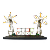 Vintage Industrial Style 2026 Windmill Lamp Metal Wire DIY Sculpture Kit - cubertime