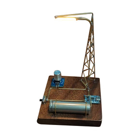 Vintage Industrial Style Metal Wire Desk Lamp DIY Sculpture Kit - cubertime