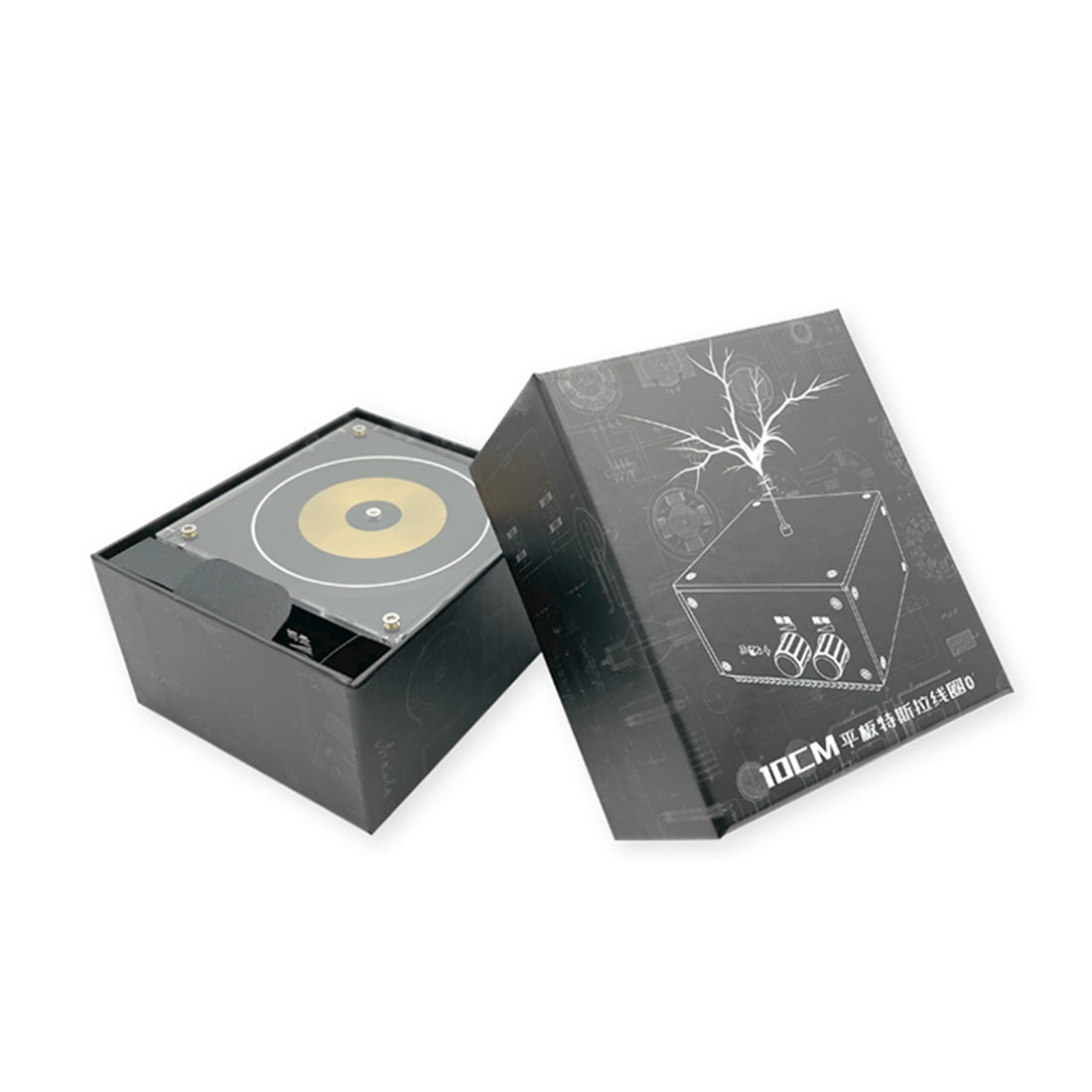 Vinyl Record Shape Bluetooth Music Coil with Long Arc and Bluetooth Music Dual Mode (US Plug/EU Plug) - cubertime