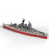 WW2 Japanese Warship Hiei Battleship DIY Military Building Blcoks Set（1832PCS）- cubertime