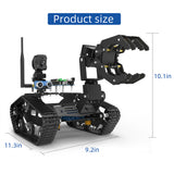 WiFi Video Tracked Robotic Car with Arduino-MEGA2560-Compatible Control Board (A1 Claw Configuration) - CUBERTIME