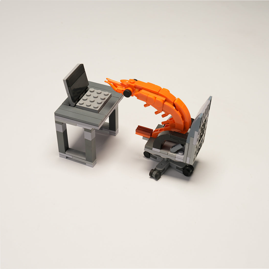 Working Shrimp Man Building Blocks Set (155PCS) - cubertime