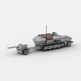 World War II SDKF-251 006 German Half-Tracked Armoured Personnel Carrier Building Blocks Set(589PCS) - cubertime