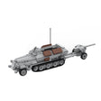 World War II SDKF-251 006 German Half-Tracked Armoured Personnel Carrier Building Blocks Set(589PCS) - cubertime