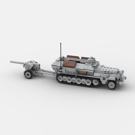World War II SDKF-251 006 German Half-Tracked Armoured Personnel Carrier Building Blocks Set(589PCS) - cubertime