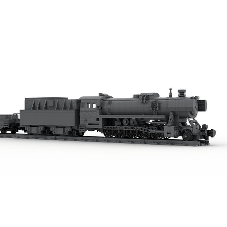 World War II Series German Carl Self-propelled Mortar Railroad-carrying Small Particle Building Blocks Model(2974pcs/Genuine Authorized Static Version) - cubertime