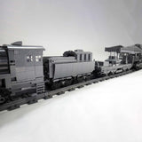 World War II Series German Carl Self-propelled Mortar Railroad-carrying Small Particle Building Blocks Model(2974pcs/Genuine Authorized Static Version) - cubertime