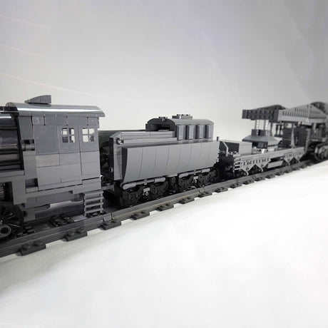 World War II Series German Carl Self-propelled Mortar Railroad-carrying Small Particle Building Blocks Model(2974pcs/Genuine Authorized Static Version) - cubertime