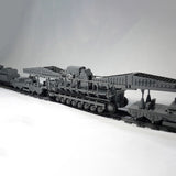 World War II Series German Carl Self-propelled Mortar Railroad-carrying Small Particle Building Blocks Model(2974pcs/Genuine Authorized Static Version) - cubertime