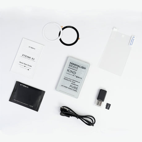 Xteink X3 3.7-Inch E-Ink Pocket Reader, 259 PPI Paper-Like Display, Gyroscope Page Turning, Physical Page Buttons, NFC and Wi-Fi (Developer Edition) - cubertime